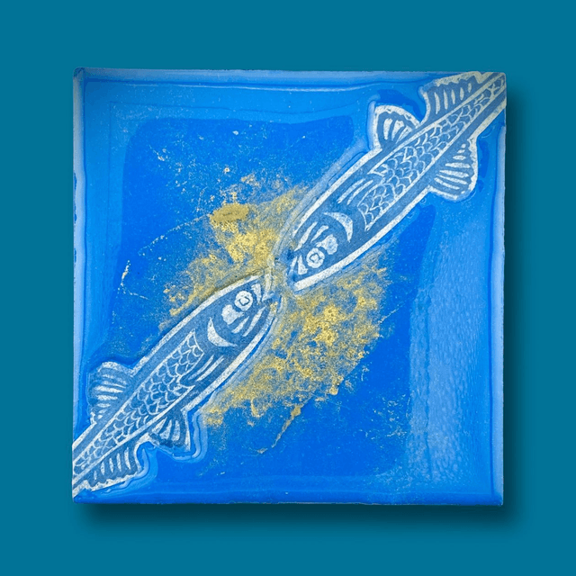12x12 Kissing Anciöe-colori/oro