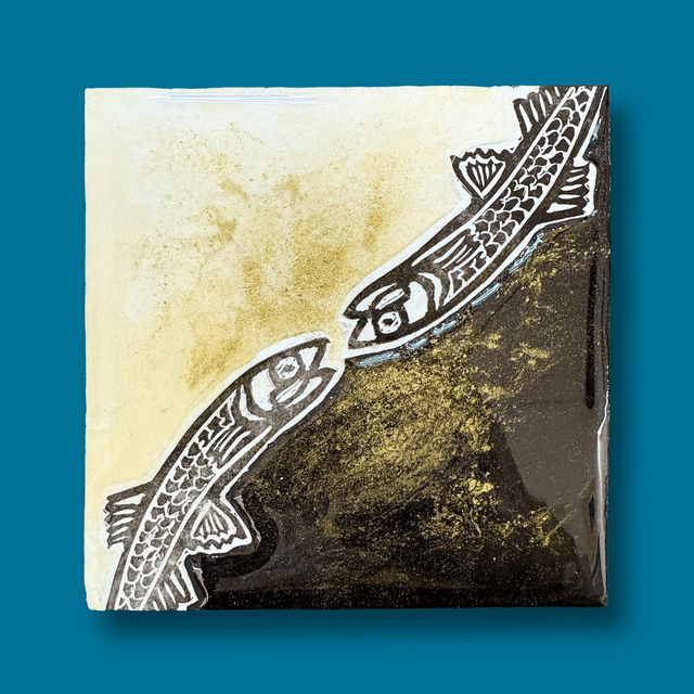 12x12 Kissing Anciöe-nero/oro