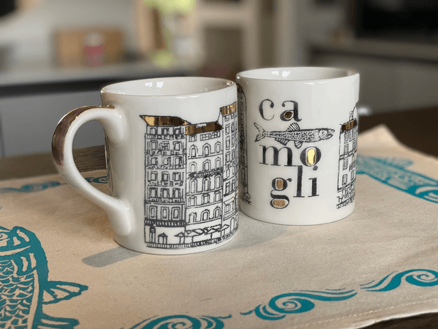 Mug palazzata bianco e nero