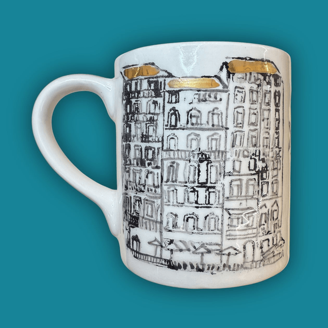 Mug palazzata bianco e nero
