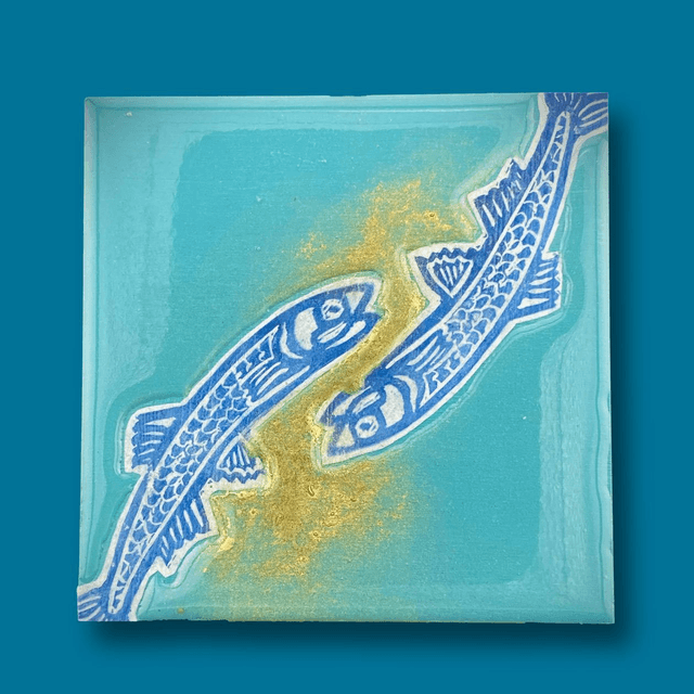 12x12 Kissing Anciöe-colori/oro